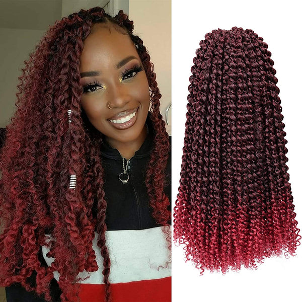 18Inches Passion Twist Synthetic Hair Braids for Butterfly Locs Crochet Braids Bohemian Hair Extensions