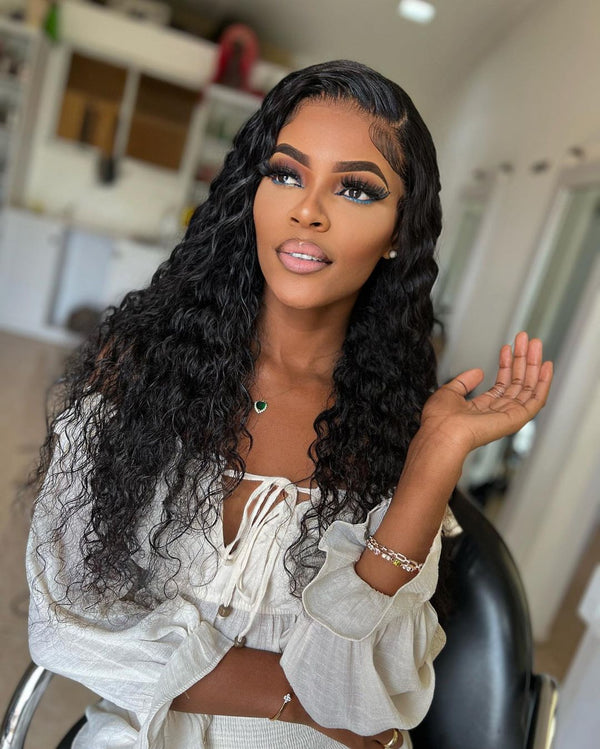 Cheap Natural Wave Human Hair T Part Lace Wigs