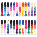 24 Colors Ombre 3 Color X-PRESSION ULTRA BRAIDS 100% KANEKALON CROCHET SYNTHETIC HAIR BRAIDS NON-PRE STRETCHED HAIR EXTENSIONS