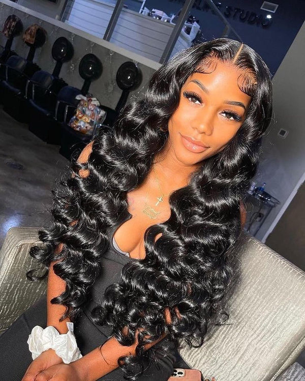 Cheap Loose Wave Human Hair T Part Lace Wigs